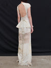Mutedance 25 Spring/Summer Flower-dyed Short-sleeved Tunic Top MD-MD25SS10-hoary MD25SS09
